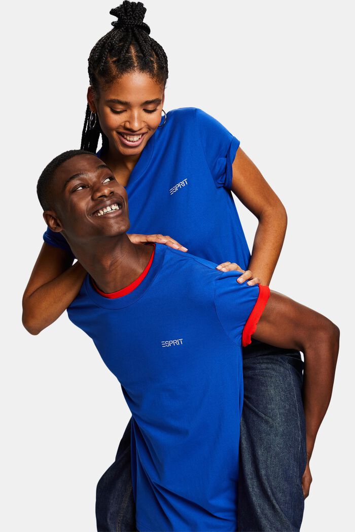 T-shirt unisex con logo, BRIGHT BLUE, detail image number 5