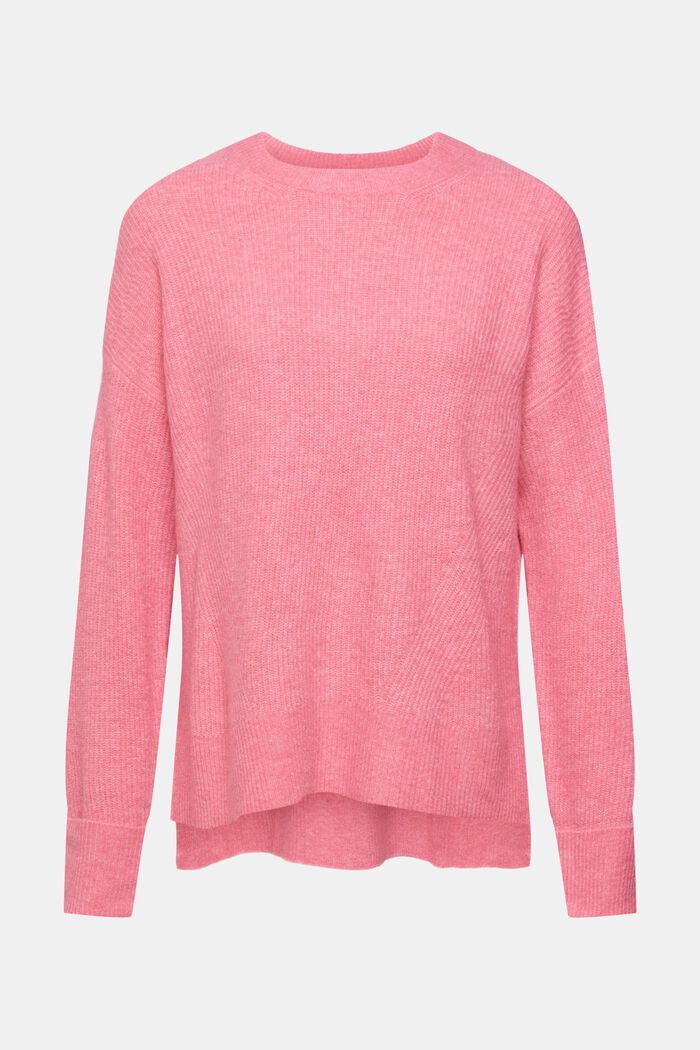 Pullover in maglia di misto lana, PINK, detail image number 2