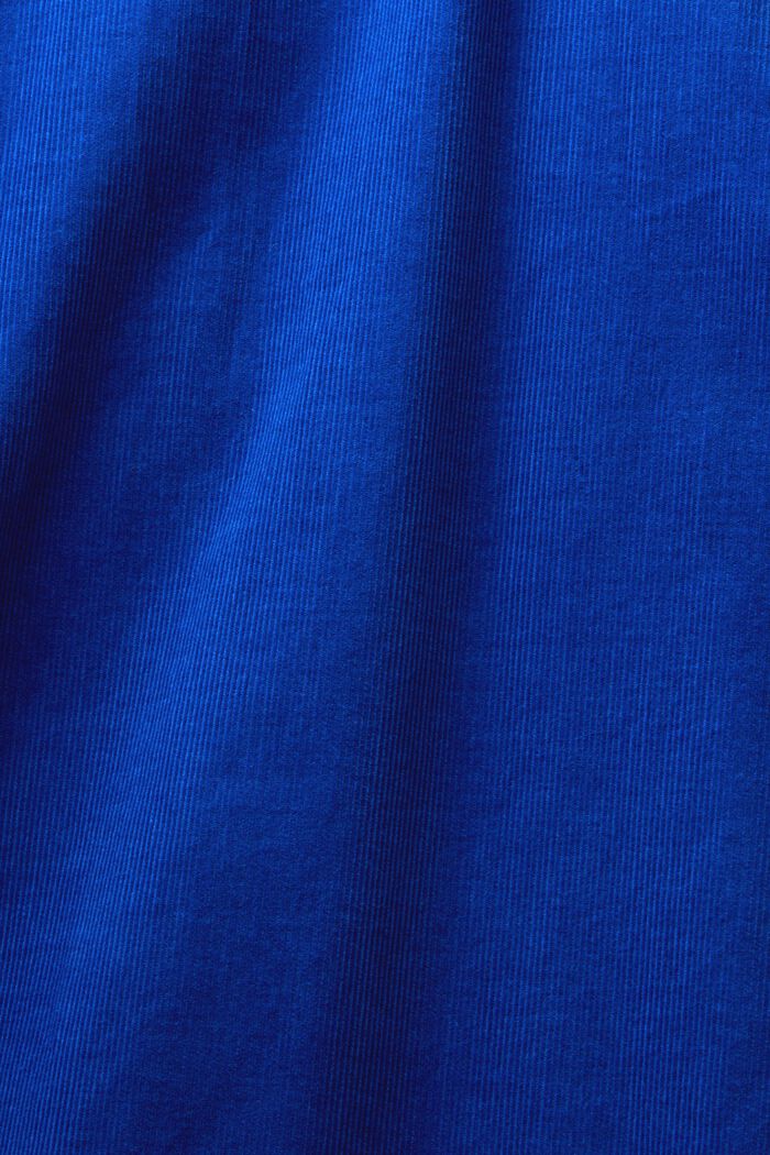 Camicia di velluto, 100% cotone, BRIGHT BLUE, detail image number 5