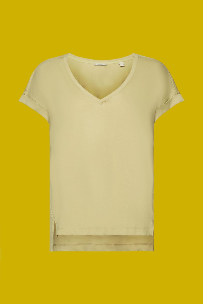 T-shirt con scollo a V, PASTEL GREEN, detail image number 6