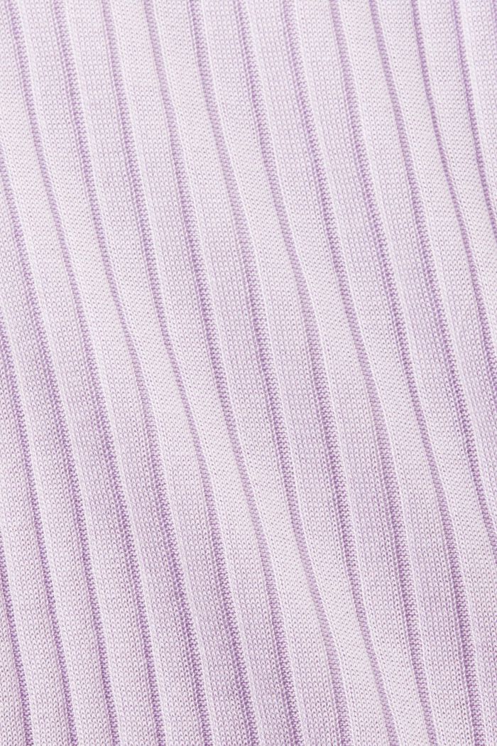 Pullover girocollo a coste, LAVENDER, detail image number 4