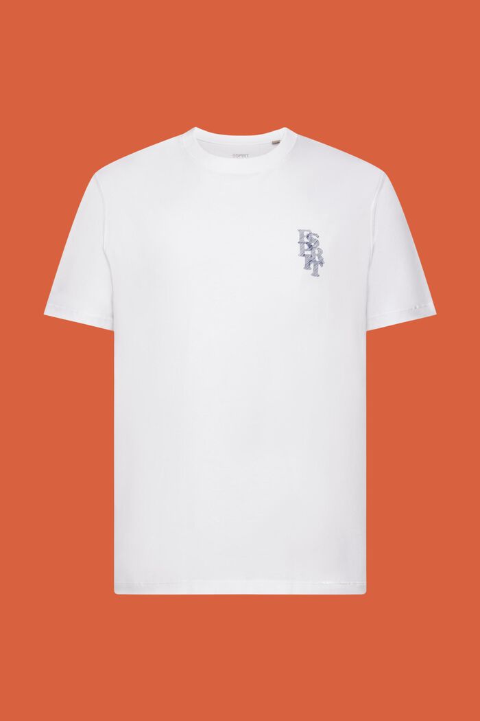 T-shirt con logo, 100% cotone, WHITE, detail image number 6