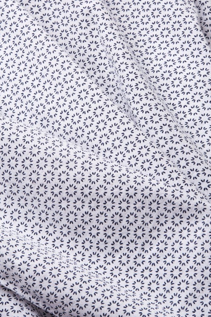 Maglia in misto lino stampata, WHITE, detail image number 4
