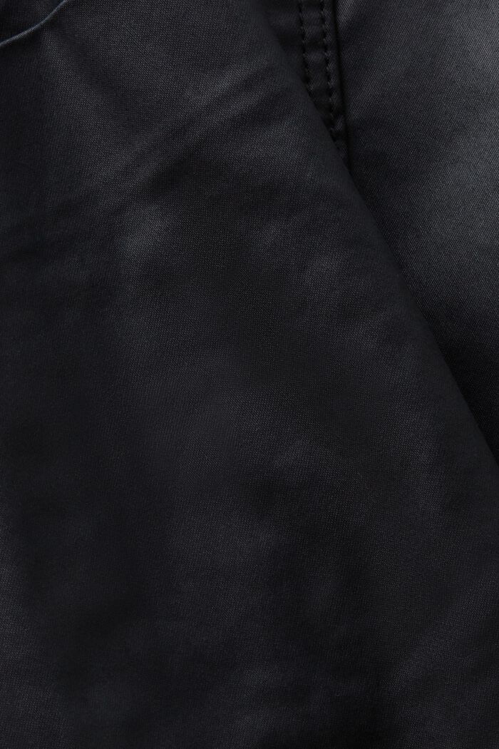 Minigonna in tessuto rivestito, BLACK, detail image number 5