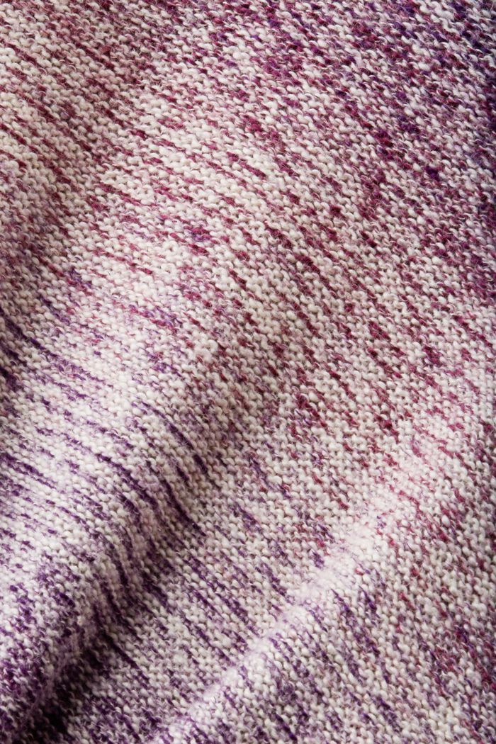 Pullover a maglia Mouliné, DARK PURPLE, detail image number 4