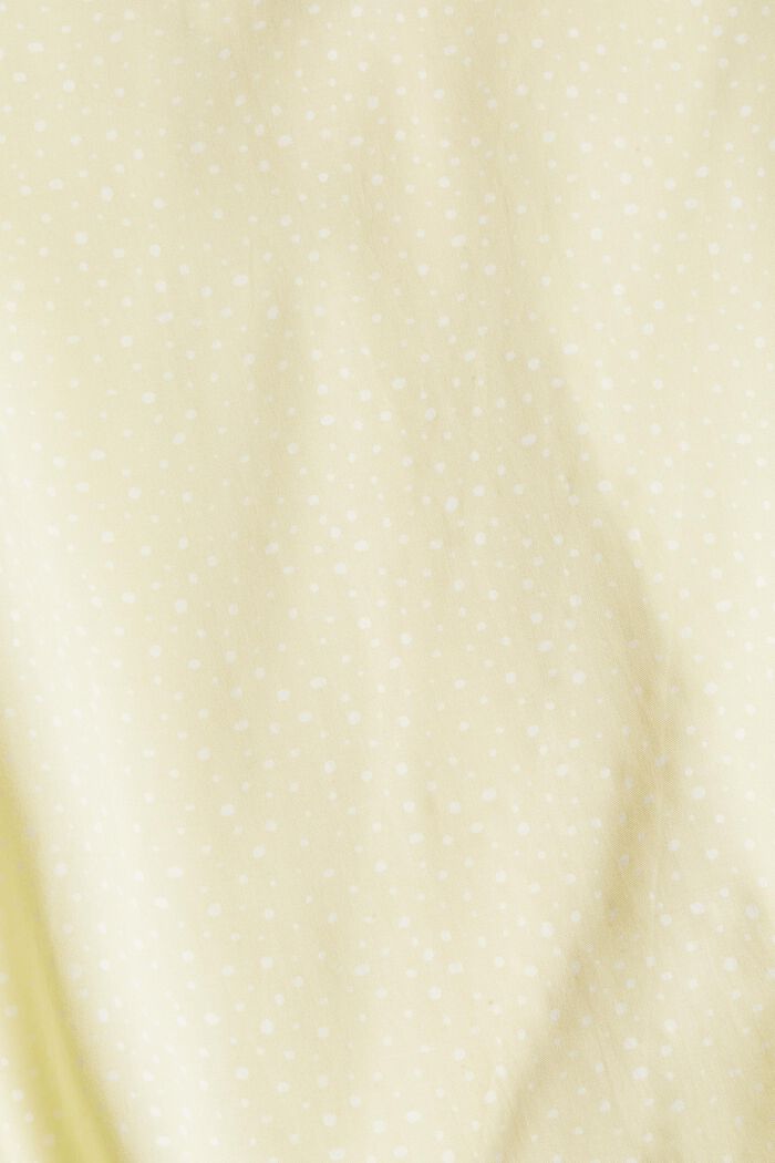 Blusa con stampa in LENZING™ ECOVERO™, PASTEL YELLOW, detail image number 4