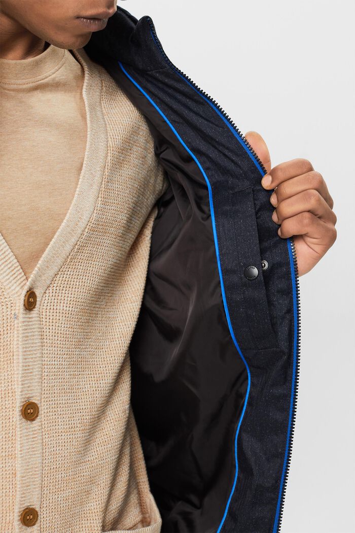 Riciclato: giacca in piumino leggero, NAVY, detail image number 2