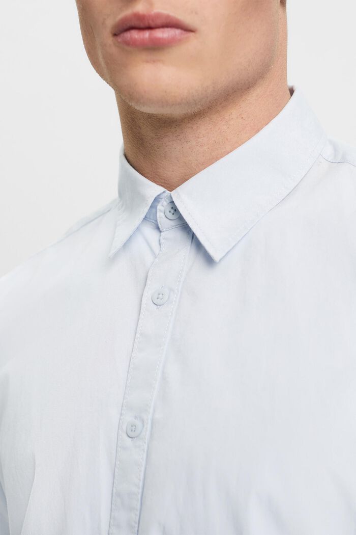 Camicia a maniche corte in cotone sostenibile, LIGHT BLUE, detail image number 2