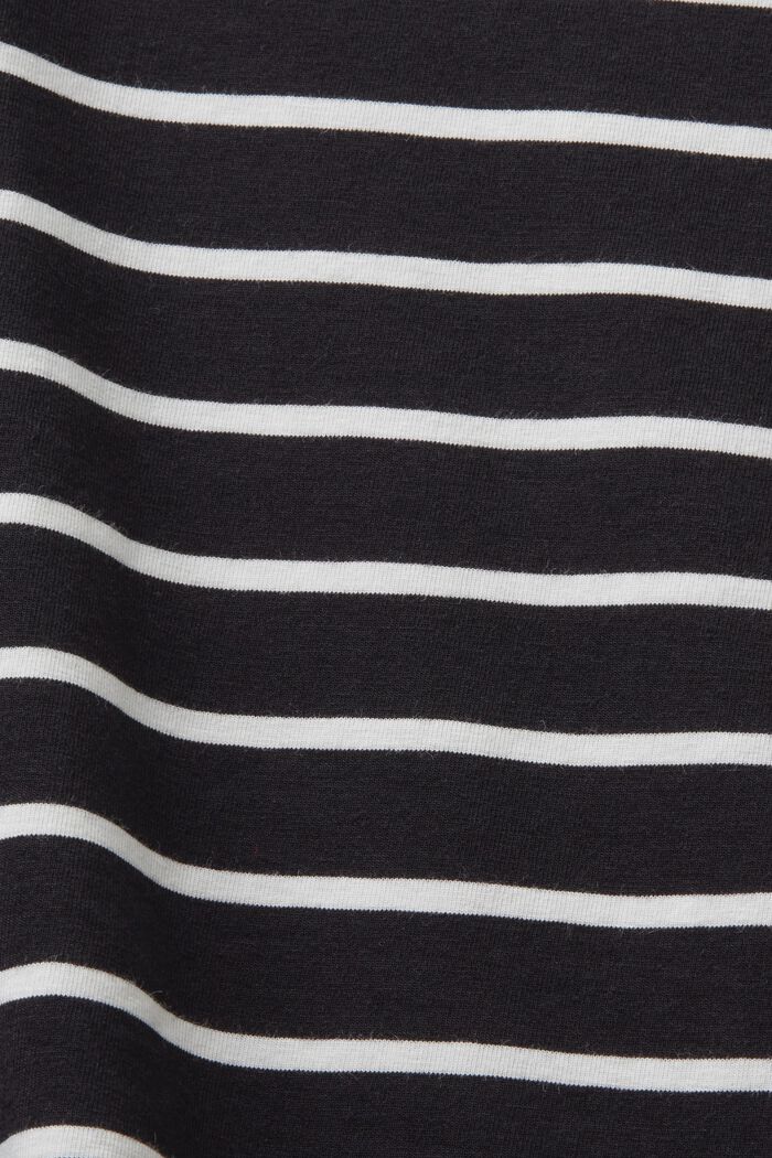 Maglia girocollo a righe, BLACK, detail image number 5
