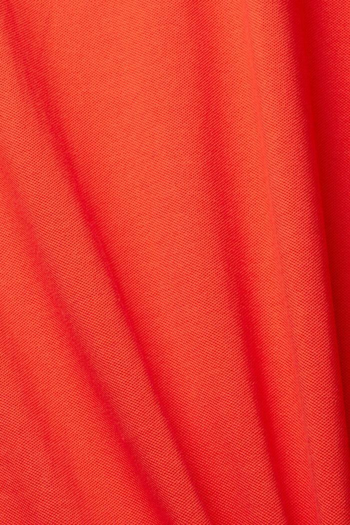 Polo in piqué di cotone, RED, detail image number 1