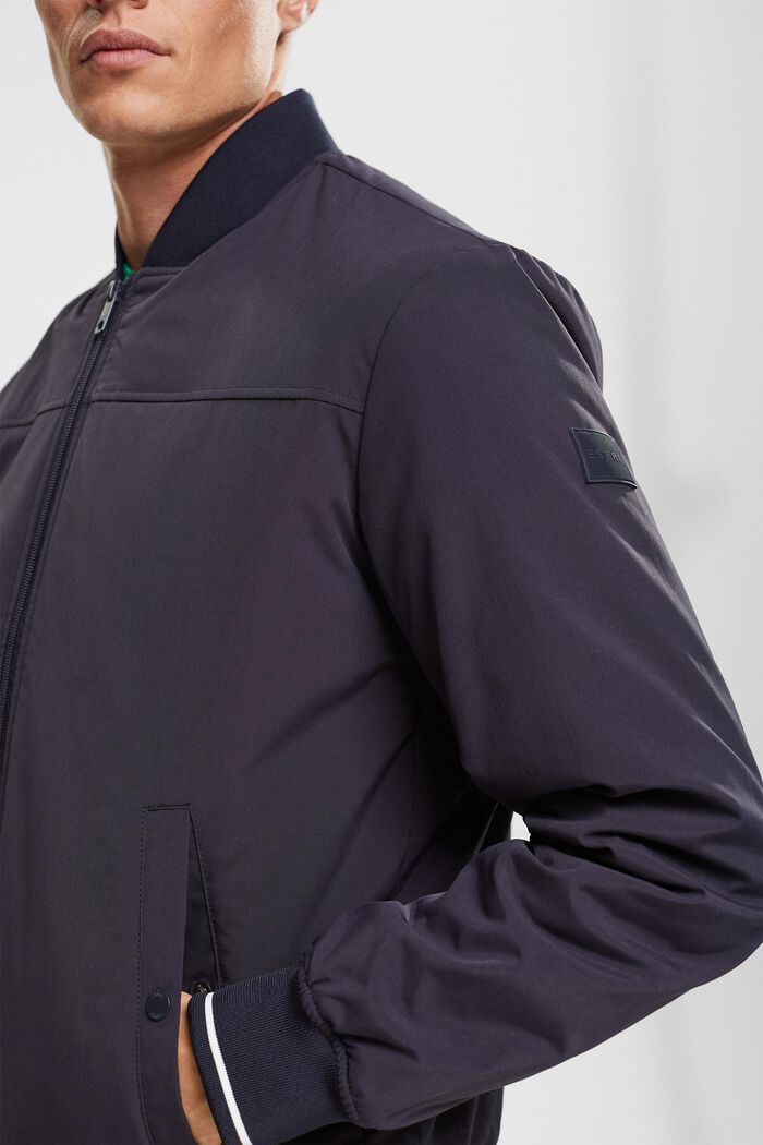 In materiale riciclato: Giacca bomber, NAVY, detail image number 3