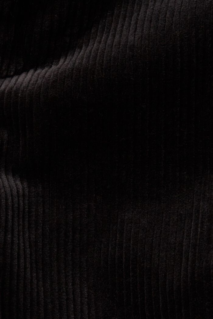 Pantaloni in velluto a gamba larga, BLACK, detail image number 6