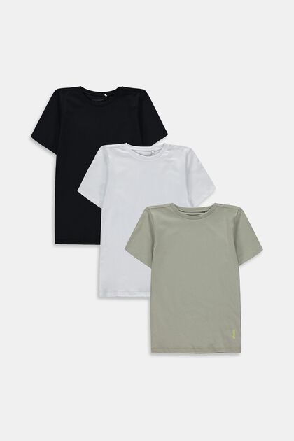 T-shirt in puro cotone in confezione da 3 pezzi