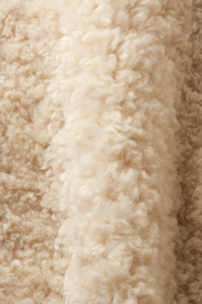 Cappotto reversibile in sherpa, PISTACHIO GREEN, detail image number 4