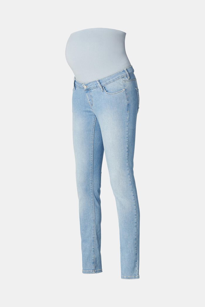 Jeans elasticizzati con fascia premaman, LIGHTWASHED, detail image number 5