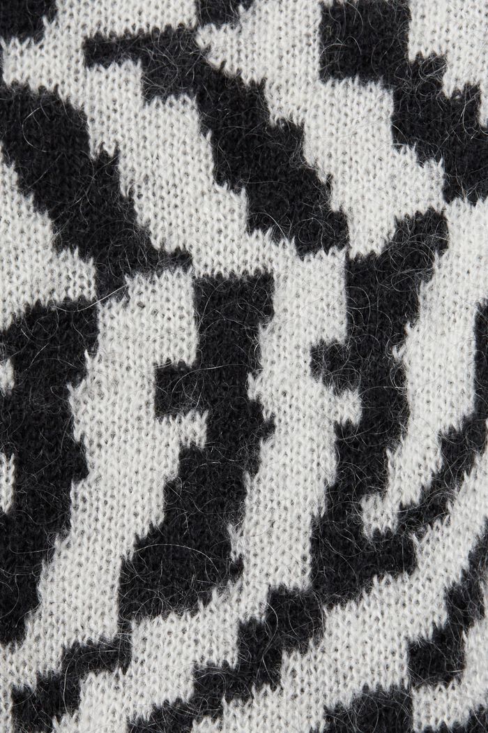 Pullover in misto lana mohair, BLACK, detail image number 4