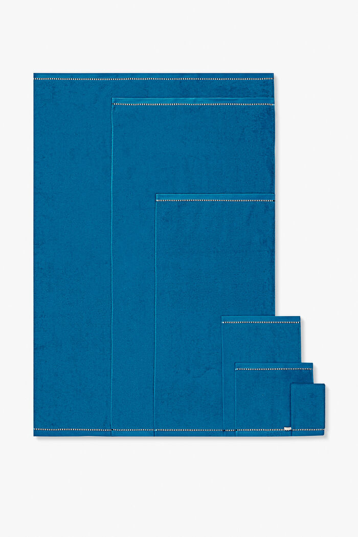 Con TENCEL™: set di asciugamani in spugna, OCEAN BLUE, detail image number 0