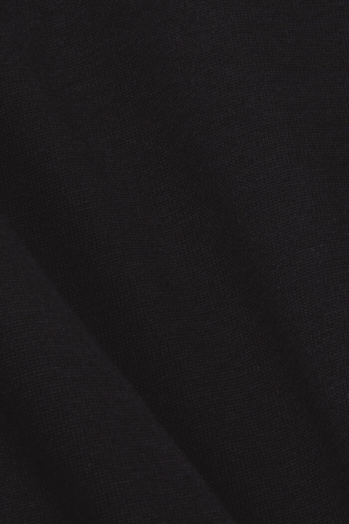 T-shirt in cotone biologico con stampa geometrica, BLACK, detail image number 5