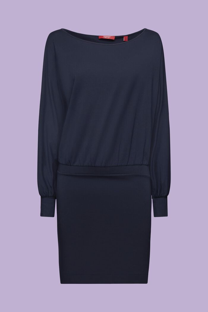 Abito mini in jersey, NAVY, detail image number 6