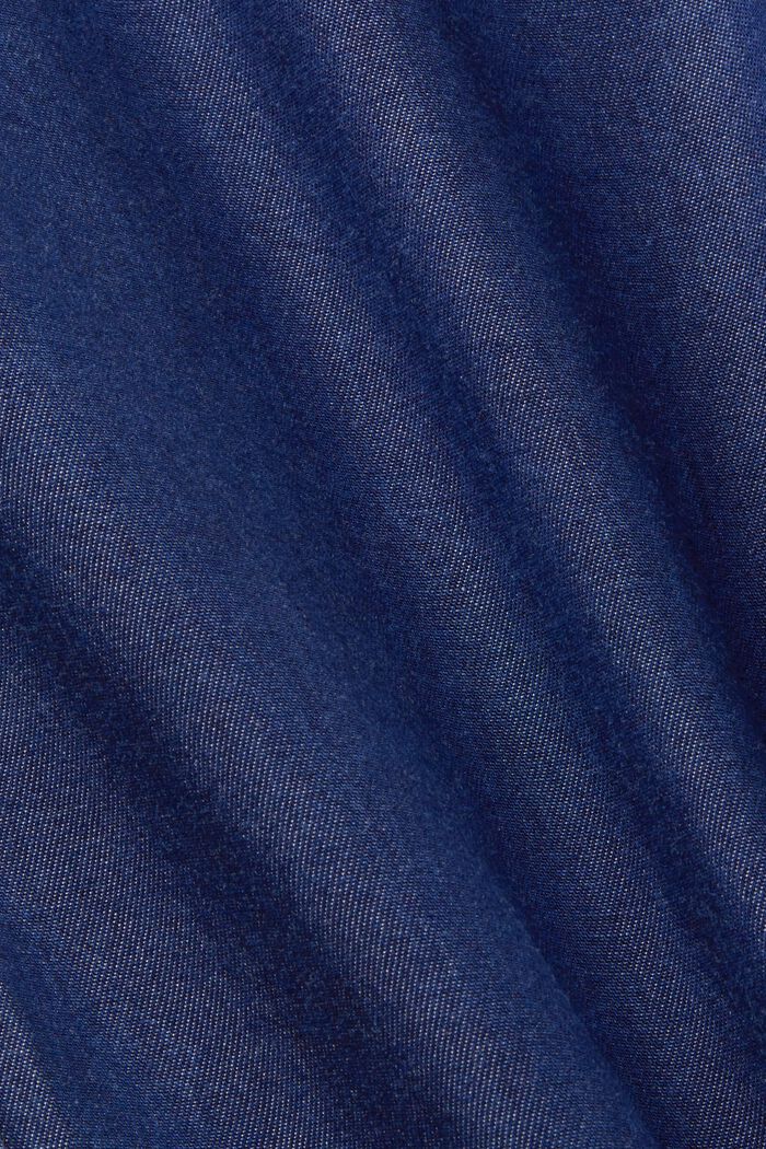 Pantaloni cropped a gamba larga, TENCEL™, BLUE DARK WASHED, detail image number 6
