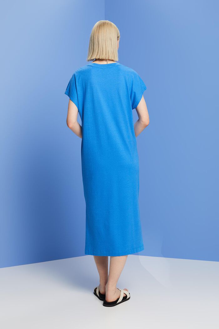 Abito midi in jersey, BRIGHT BLUE, detail image number 3