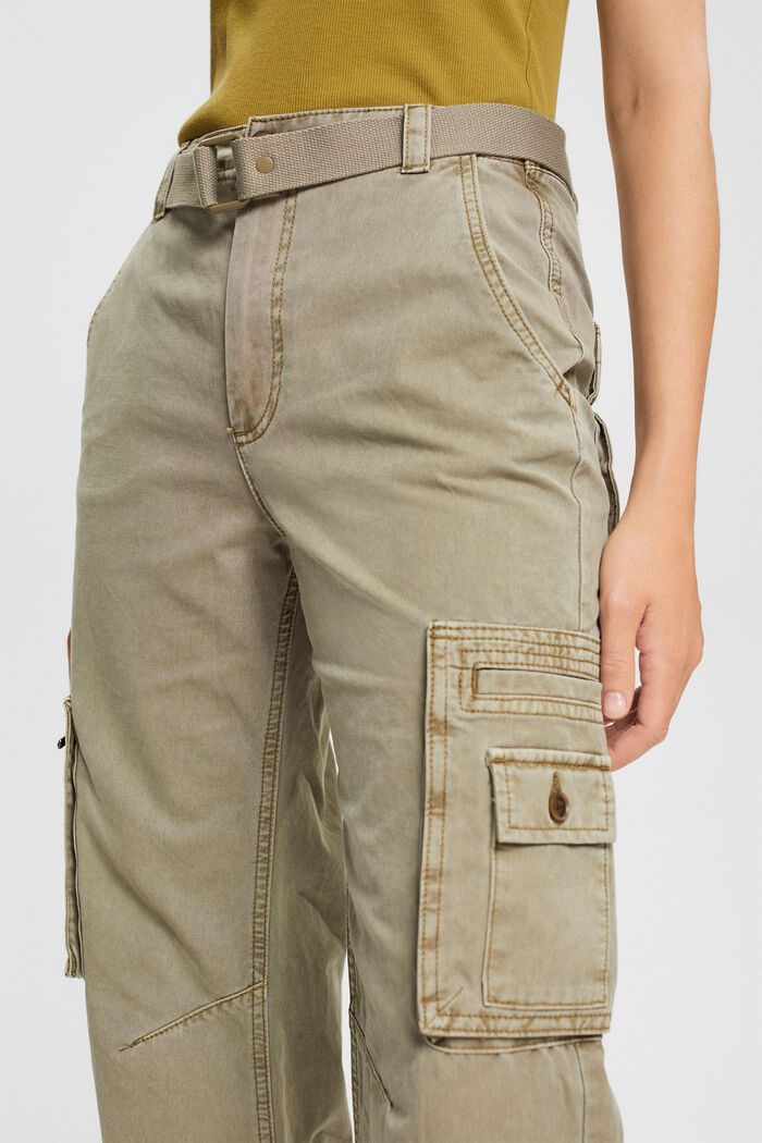 Pantaloni stile cargo, PALE KHAKI, detail image number 2
