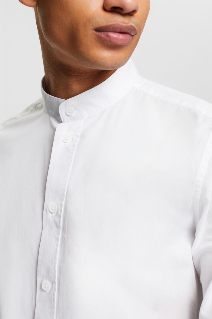 Camicia con colletto a listino, WHITE, detail image number 3