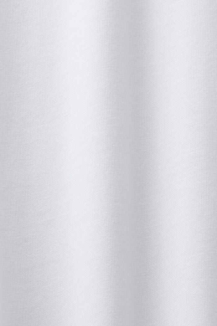 T-shirt in jersey di cotone con logo, WHITE, detail image number 6