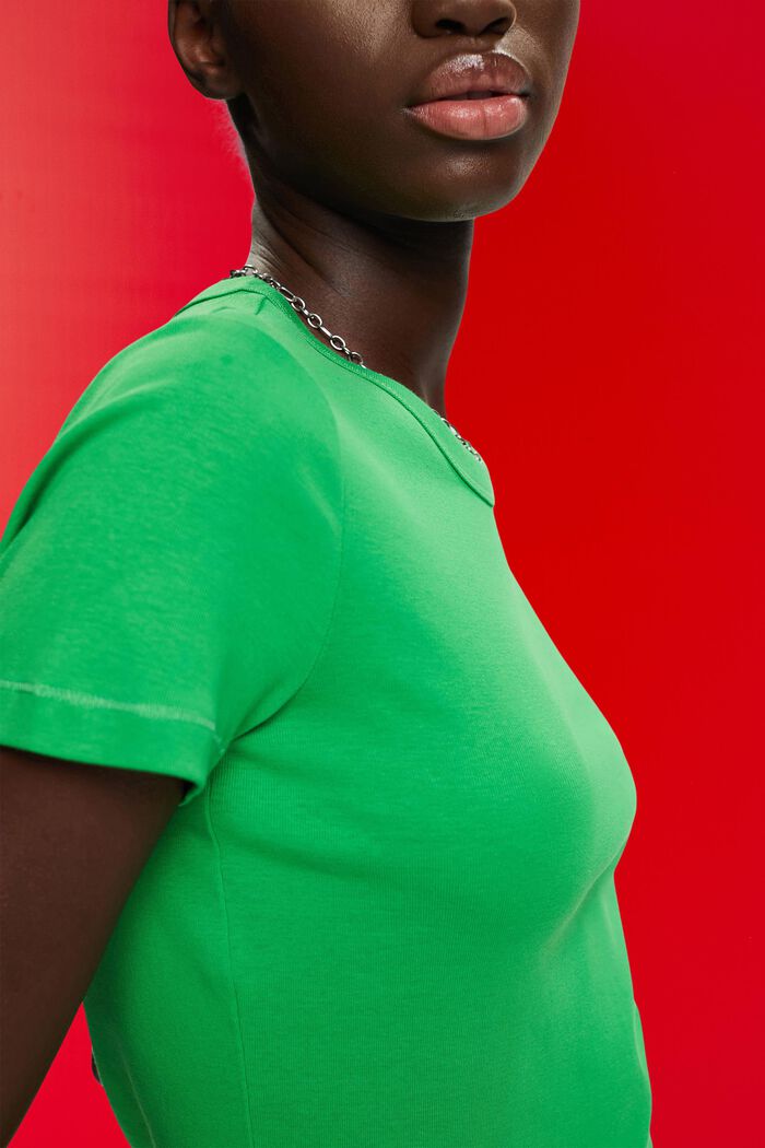 T-shirt di cotone, GREEN, detail image number 2