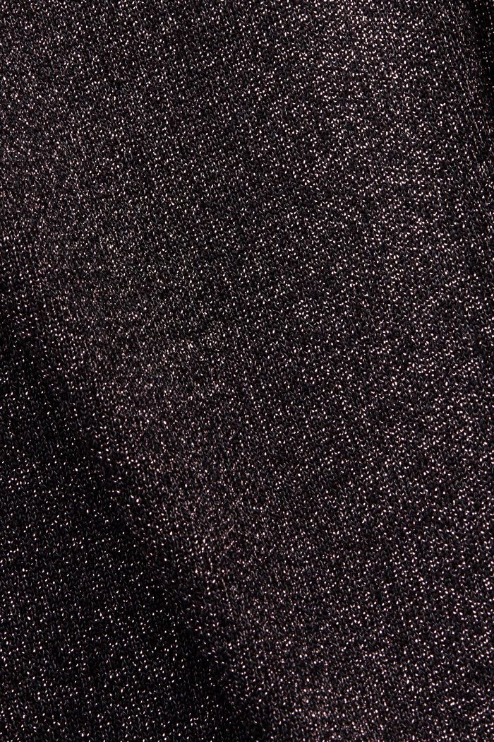 Mini abito in maglia metallizzata, BLACK, detail image number 6