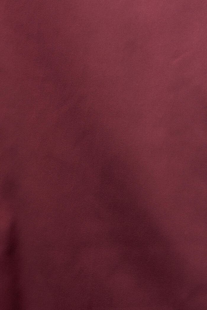 Giacca bomber in raso, BORDEAUX RED, detail image number 4
