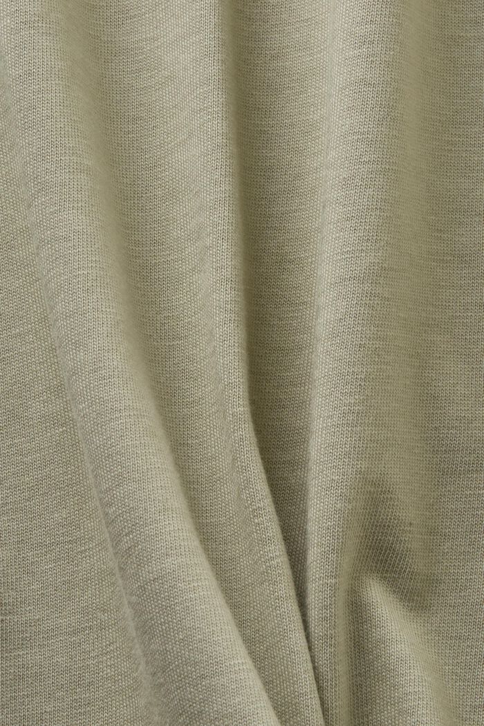 T-shirt in cotone biologico con stampa, DUSTY GREEN, detail image number 4