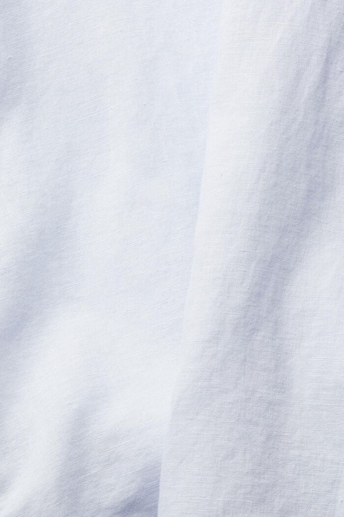 Blusa oversize in misto lino, LIGHT BLUE, detail image number 1