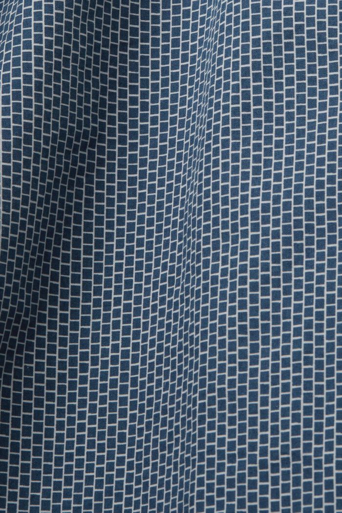 Camicia in popeline di cotone, GREY BLUE, detail image number 4