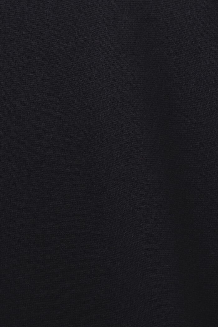 Maglia basic con scollo a V, misto lana, BLACK, detail image number 5