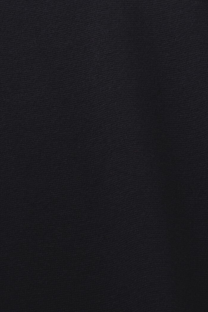 Maglia basic con scollo a V, misto lana, BLACK, detail image number 5