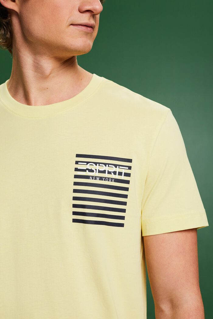 T-shirt con logo, LIME YELLOW, detail image number 3