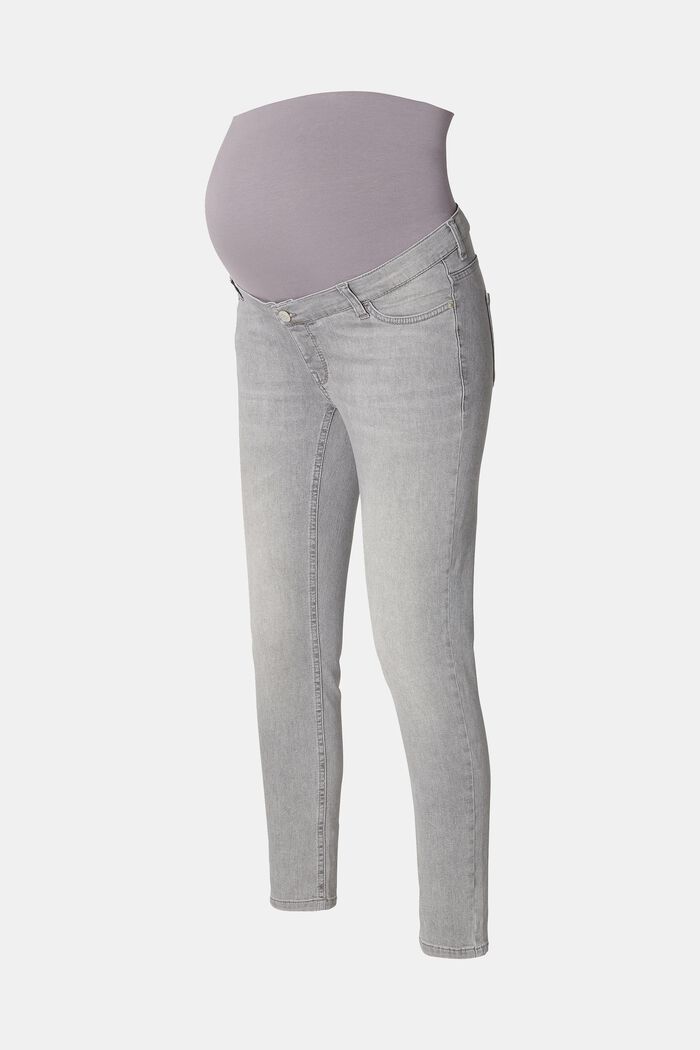 Jeans skinny fit con fascia premaman, GREY DENIM, detail image number 5