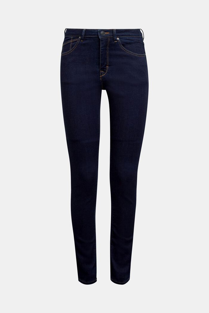 Jeans elasticizzati con cotone biologico, BLUE RINSE, detail image number 6