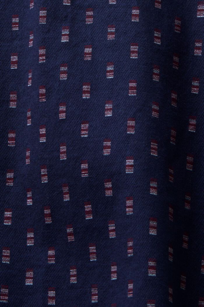 Camicia Slim Fit in twill a fantasia, NAVY, detail image number 5