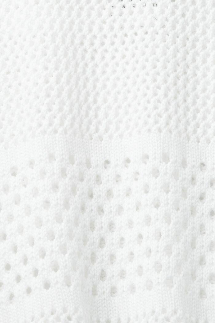 Felpa con cappuccio in maglia, OFF WHITE, detail image number 4