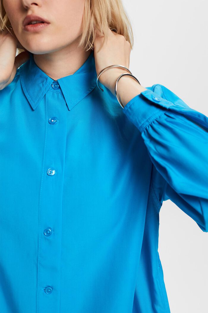Camicia blusata oversize, BLUE, detail image number 2