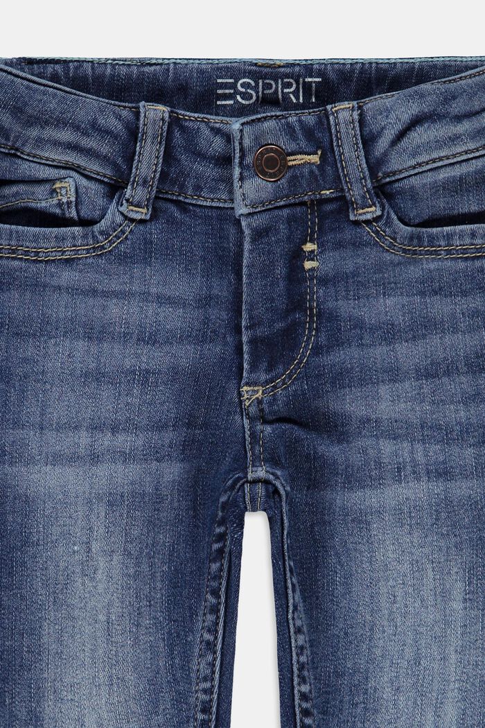 Jeans capri con cintura regolabile, BLUE MEDIUM WASHED, detail image number 2