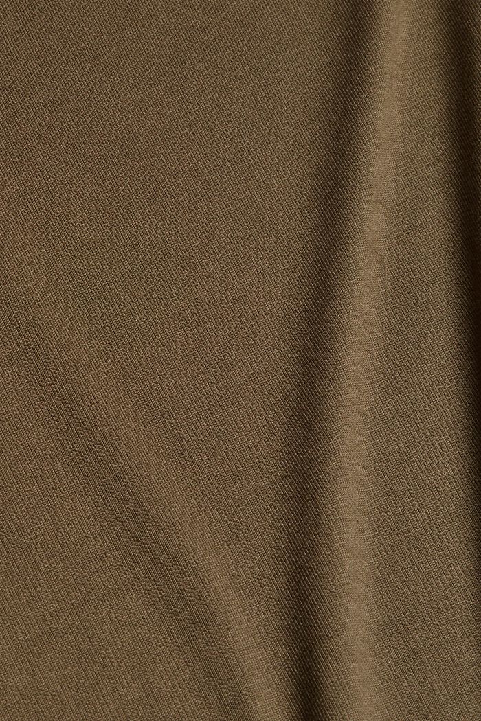 Maglia a manica lunga a barchetta in LENZING™ ECOVERO™, DARK KHAKI, detail image number 4
