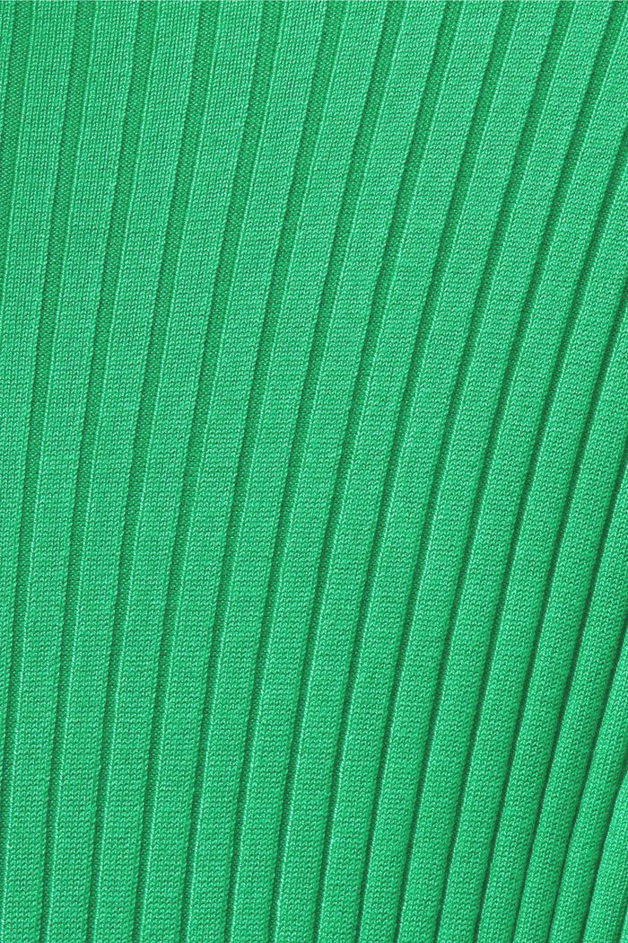 Abito maxi in maglia a coste, GREEN, detail image number 5