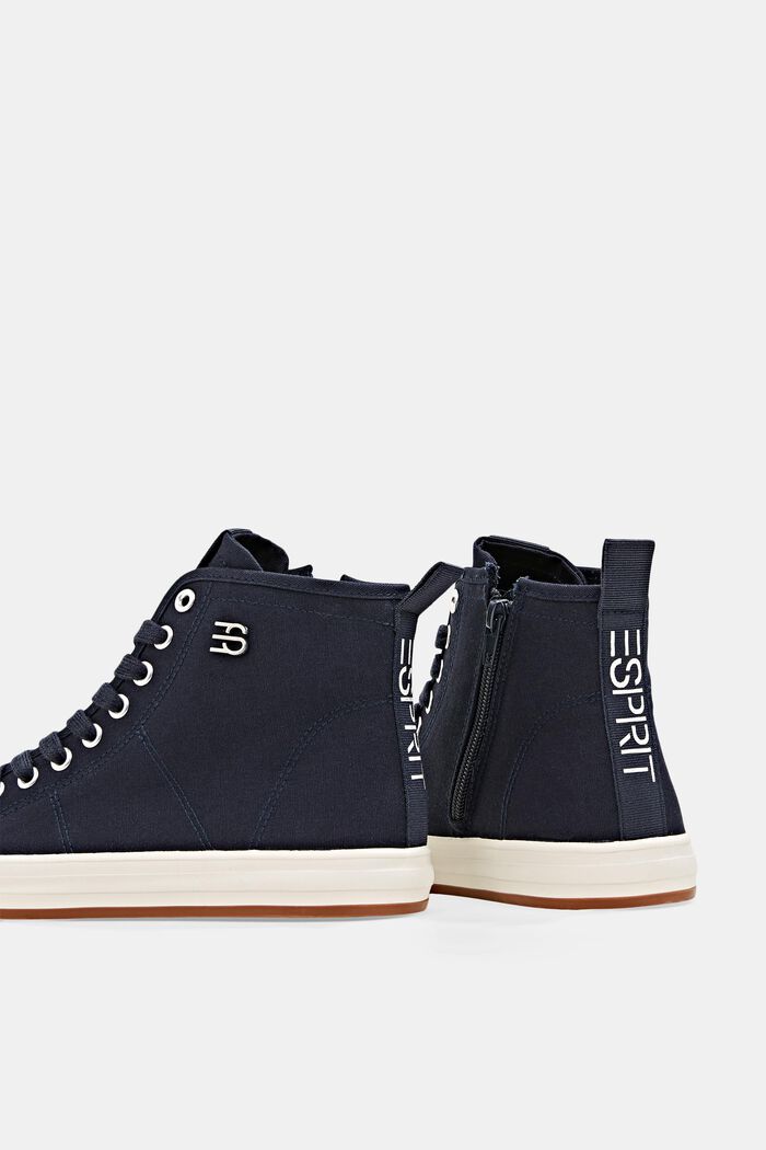 Sneakers con gambale alto, NAVY, detail image number 4
