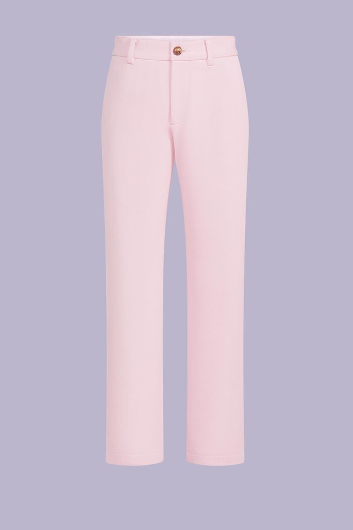 Pantaloni a gamba larga in misto cotone biologico, PASTEL PINK, detail image number 5