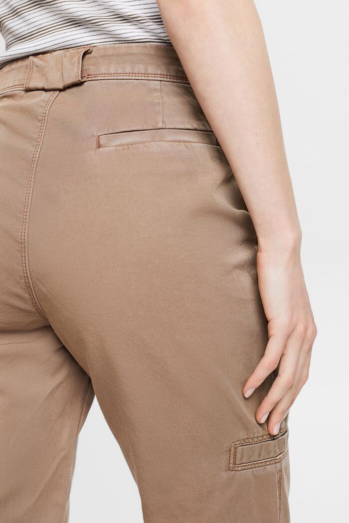 Pantaloni capri di cotone Pima, TAUPE, detail image number 3