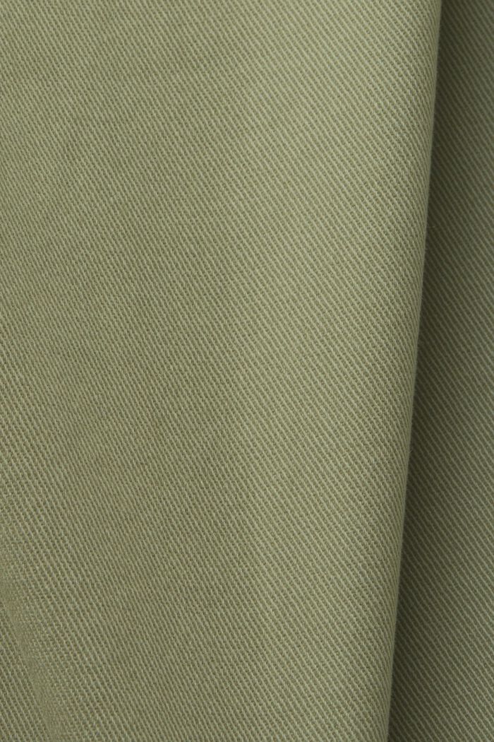 Pantaloni capri in cotone biologico, PALE KHAKI, detail image number 4