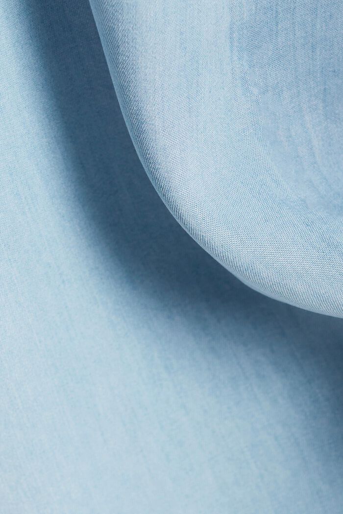 Abito camicia di jeans in TENCEL™ con cintura, BLUE LIGHT WASHED, detail image number 4